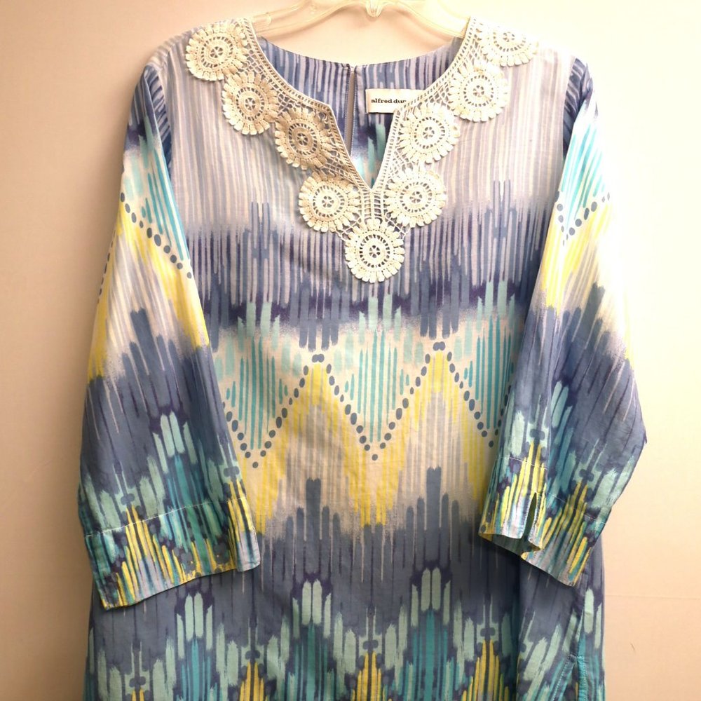 Alfred Dunner Crochet Collar Top